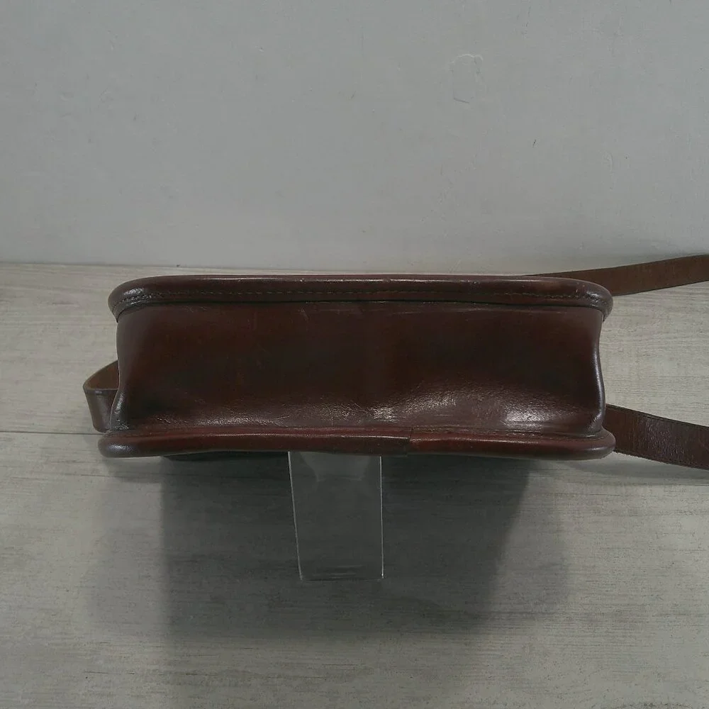 Brighton Vintage Leather Western Equestrian Style crossbody Saddle Bag Y2K